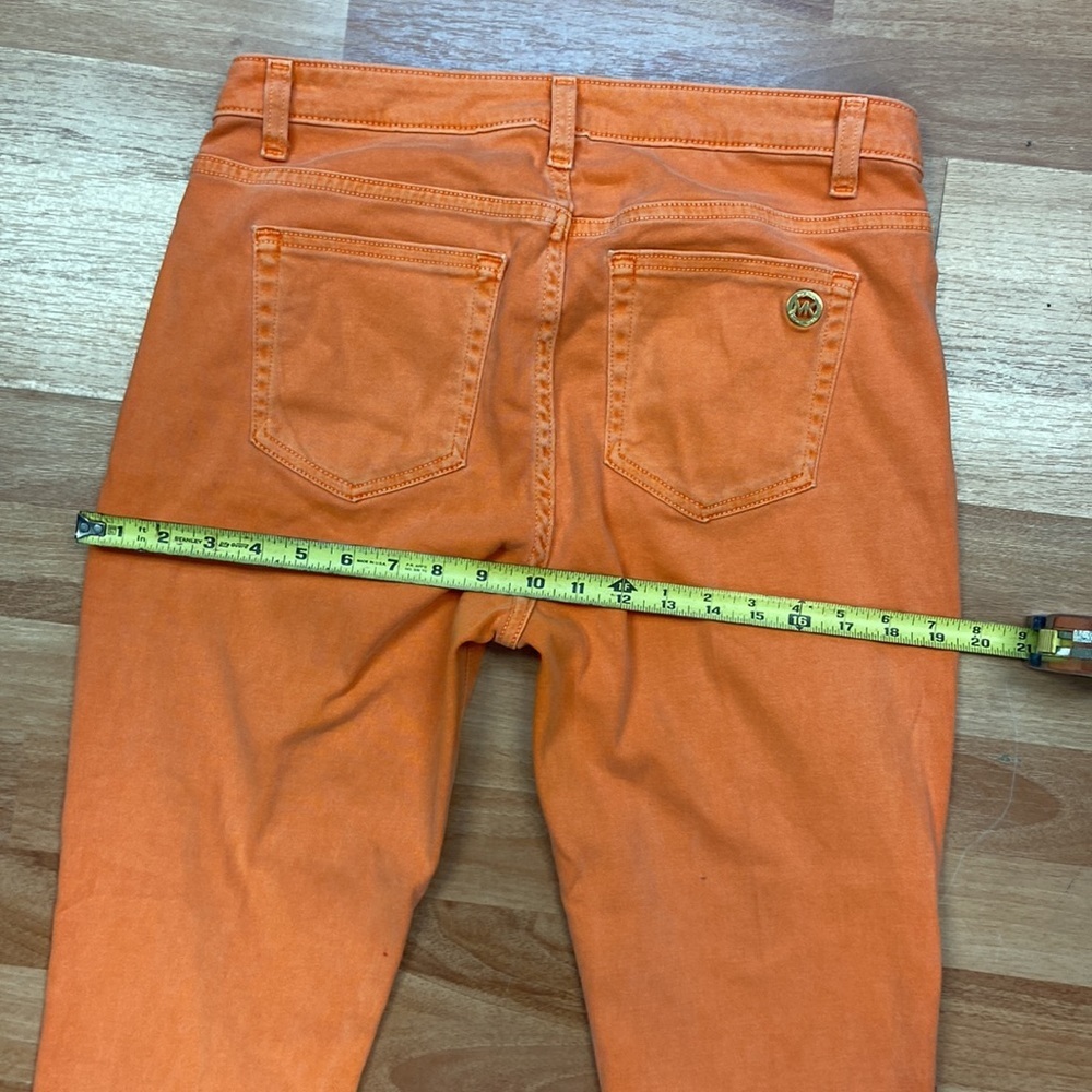 Micheal Kors Cropped Orange jeans size 8 - Picture 7 of 13